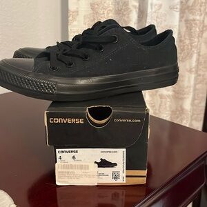 Converse all black womens size 6